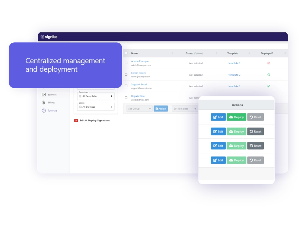 Centralized manafement and deploymeny